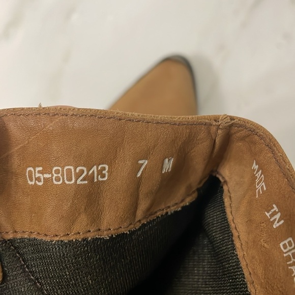 Code West tan leather country western or cowboy boot size 7 great condition - Picture 12 of 14